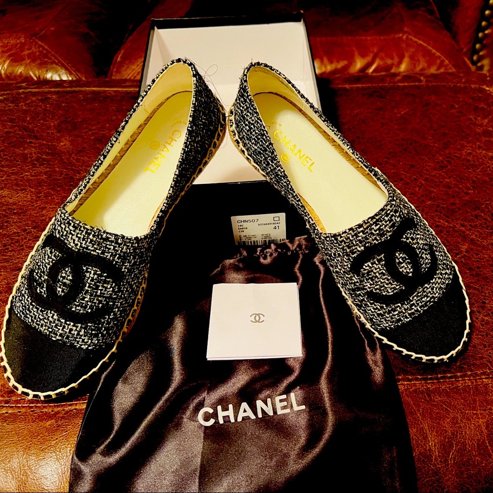 New in Box w/Chanel Bag Chanel espadrille flats